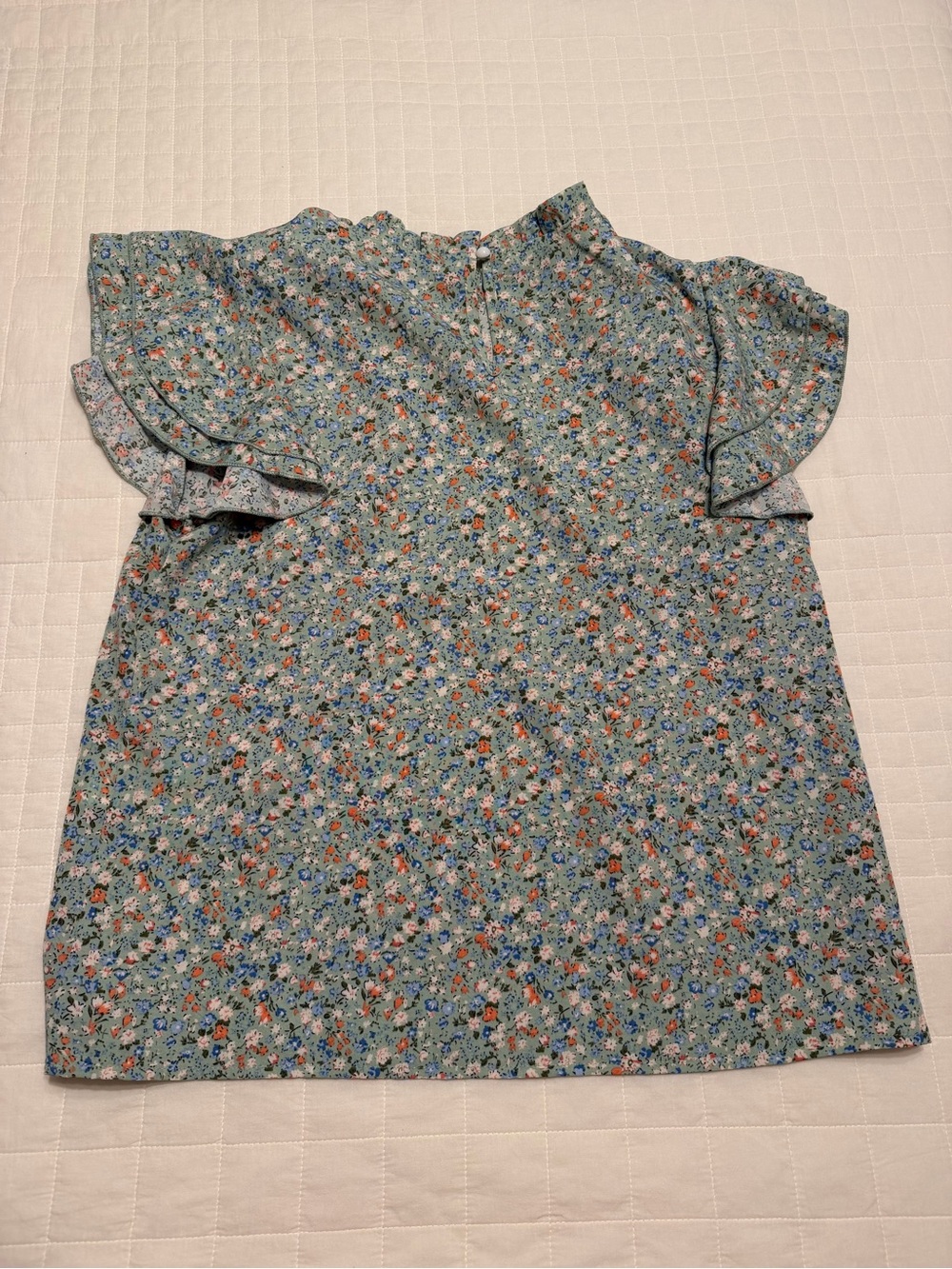 SHEIN Floral Ruffle Blouse - Picture 3 of 5